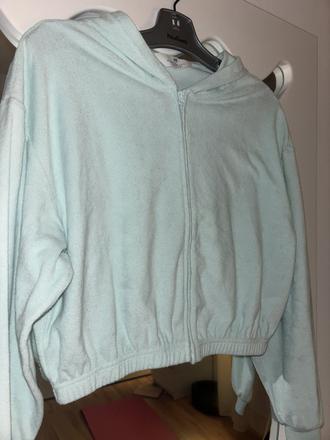 Mentolova froté mikina h&m 158/164, h&m,164