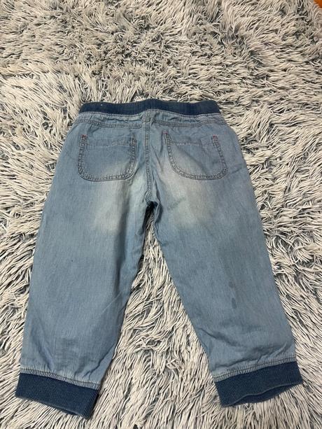 Dievčenské 3/4tenké riflové nohavice, reserved,134