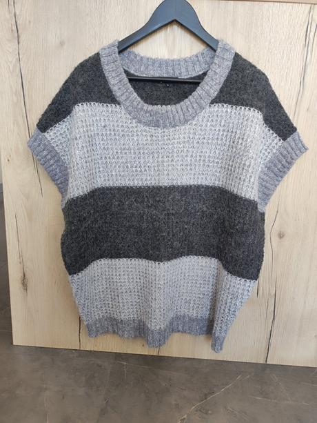 Oversize pletená vesta na blúzku, m