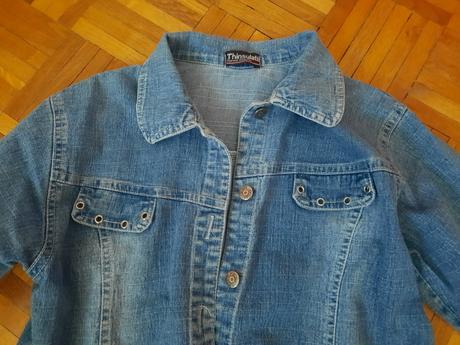 Dievčenská rifľová košeľa/ sako, 158