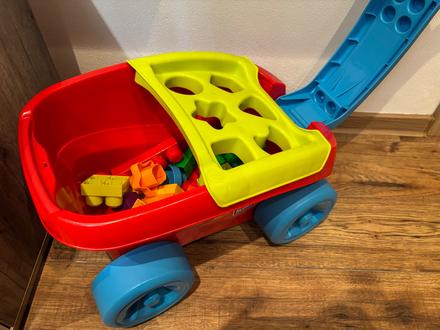 Mega bloks vozík so stavebnicou,
