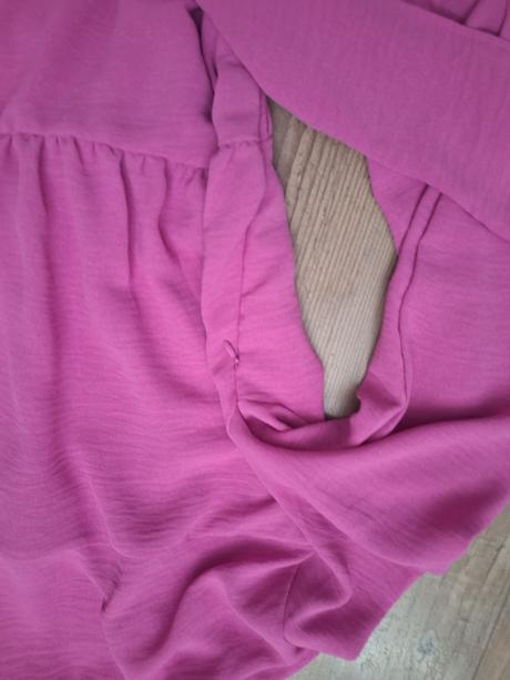 Ruzove minisaty s dlhym rukavom, sinsay,xl