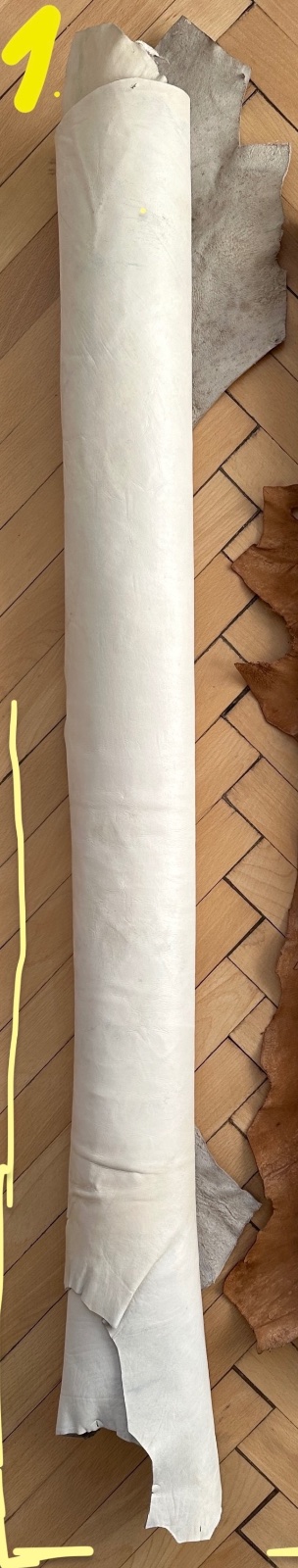 Pravá koža biela posledný kus za 20eur, 