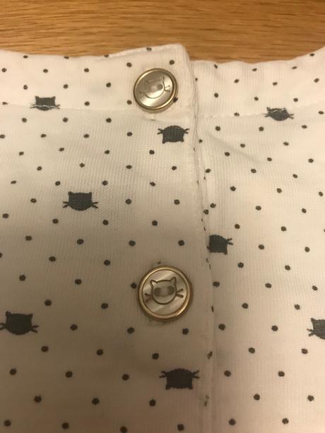 Nátelník s drobnými mačičkami, sergent major,140