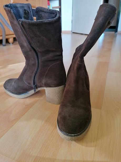 Nízke celokožené čizmy, 36