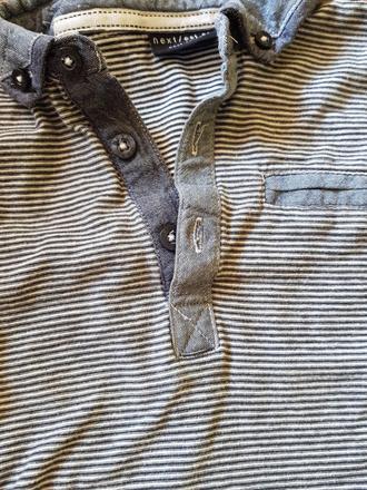 Triko s denim prvkami, next,86