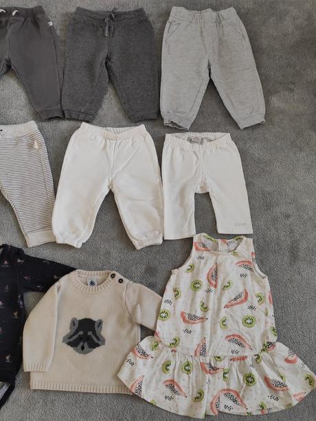 Balík tepláky oblečenie zara,h&m, lindex, 68–80