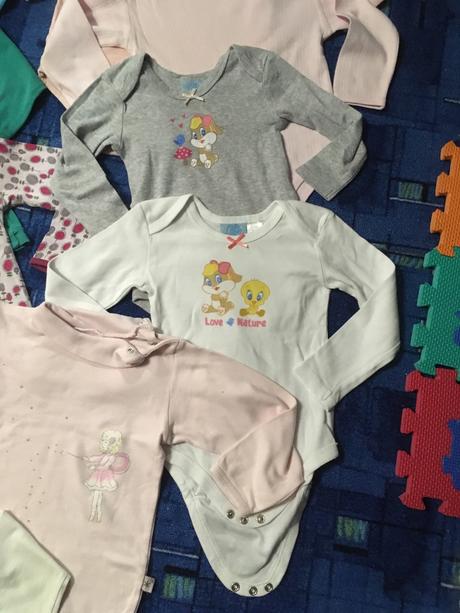 Veľký balík 14ks trička a body 80/86, 68–80