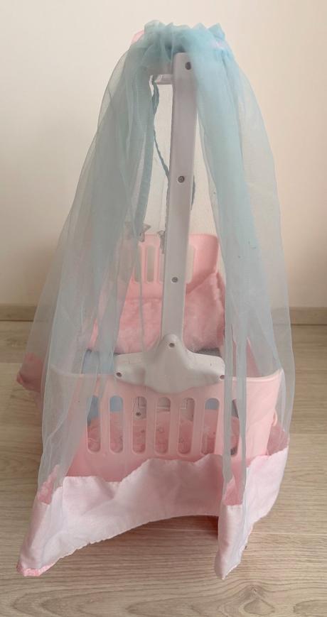 Postieľka pre bábiky baby annabell s baldachýnom, 