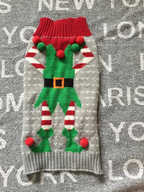 Vianocny sveter pre psa m,