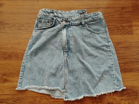 Asymetrická rifľová sukňa, h&m,170