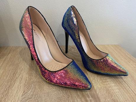 Lodičky flitrované seastar nf-43 black, 37