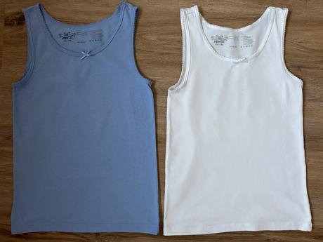 2x bavlnene dievcenske tielko 134/140, pepperts,140