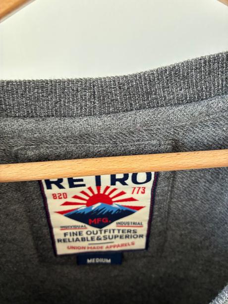 Retro jeans mikina, m