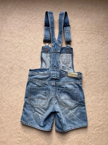 Rifľové kraťasy na traky pre dievča, h&m,122