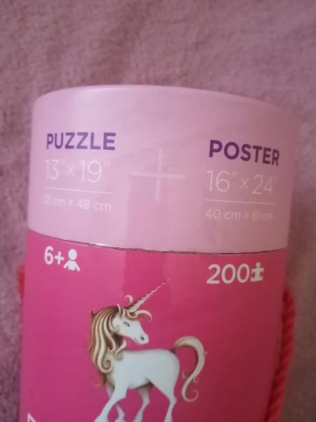 Puzzle&poster jednorozec 200ks, 