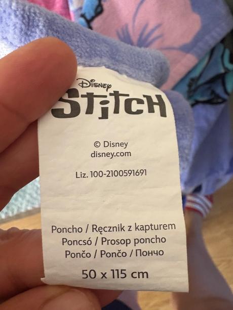 Plážové pončo župan stich, disney