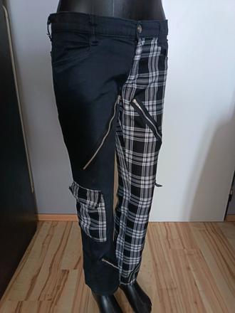 Black pistol punk nohavice, 28