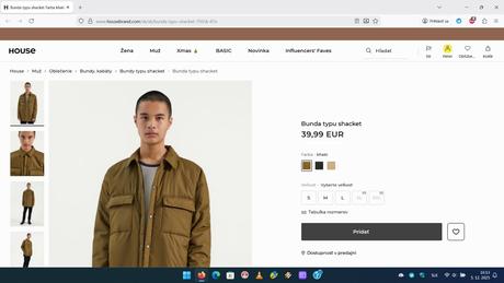 Zimná bunda hm, bombéra hm, h&m,l