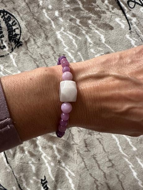 Náramok fosfosiderit + kunzit,