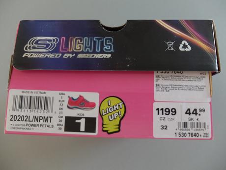 Tenisky skechers 32 svietiace, skechers,32