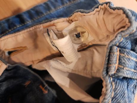 Riflová suknička s nastaviteľným pásom, f&f,104