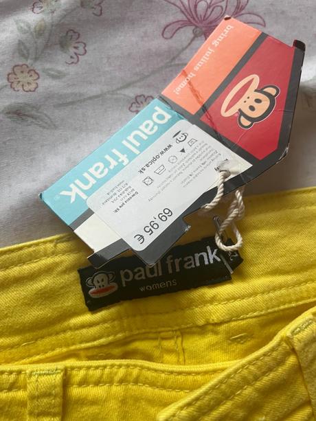 Paul frank krátke žlté nohavice, xs