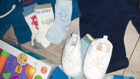 Taška plná vecí fisher price, benetton, gas, 50–62