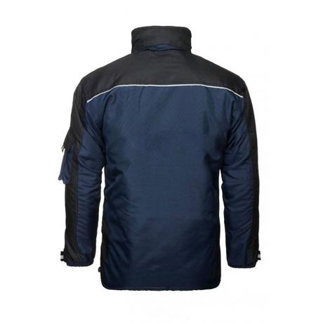 Nepremokavá zimná pánska tmavomodrá bunda m, m