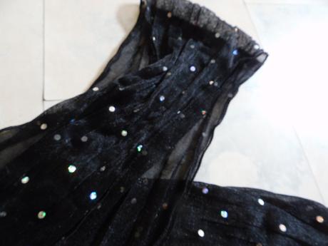 Šatka okolo krku s flitrami, l