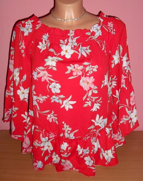 Kvietkovana bluzocka, h&m,xs