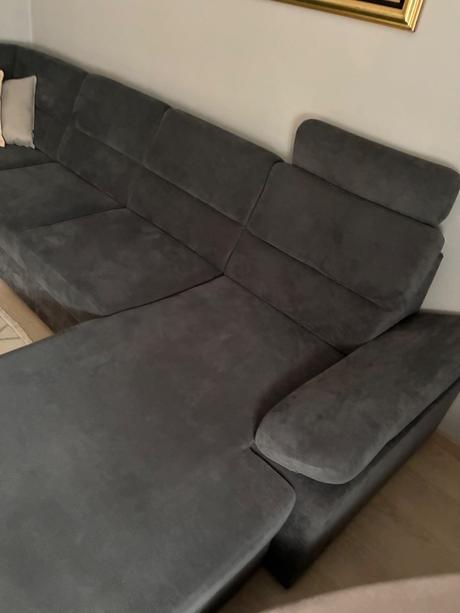 Sedacia súprava, textil, antracitová,