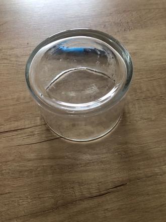 Sklenený svietnik/váza, 