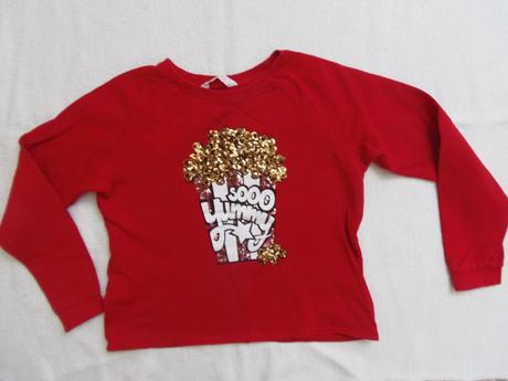 Mikina popcorn, h&m,152
