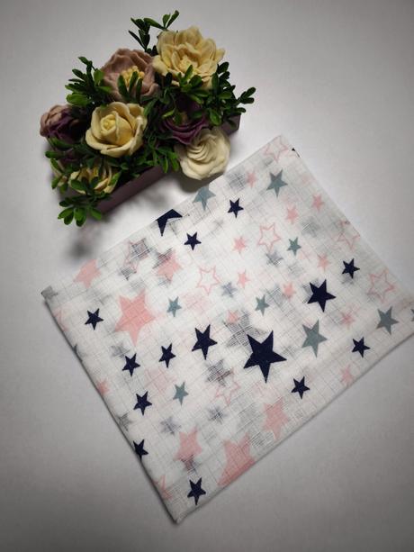 3-bavlnená plienka hviezdy, 