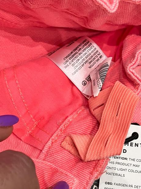 Dievčenské rifľové šortky neónovo ružové (164), cubus,164