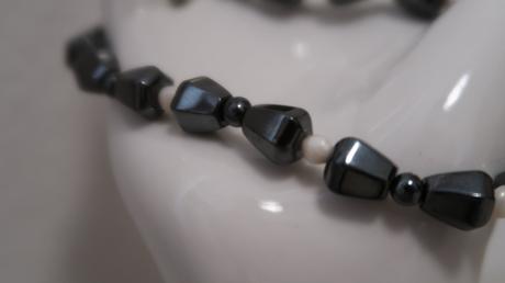 Sada náramok+náhrdelník minerál hematit, 