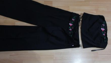 Siroke nohavice a korzet giant, s