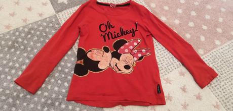 Červené mickey tričko, disney,128