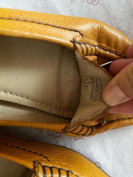 Kožené baleríny, 37