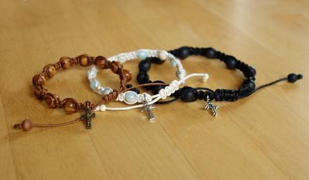 Ruženec desiatok - náramok, 
