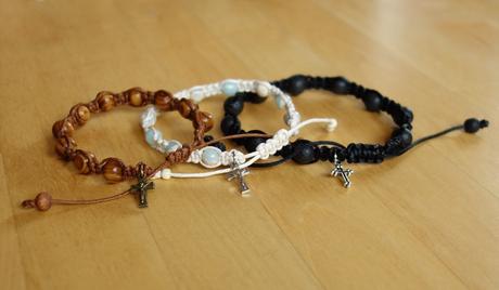 Ruženec desiatok - náramok, 