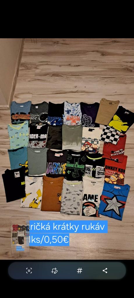 Chlapčenské oblečenie, 122–134