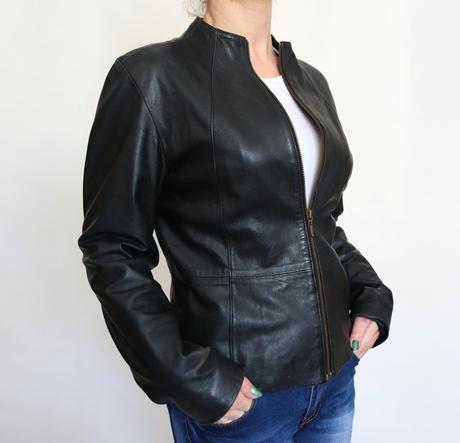 Kožená dámska bunda marks&spencer veľ.40, marks & spencer,l