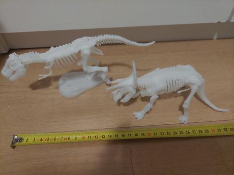 Kostry dinosaurus 2x fosforeskujuce,