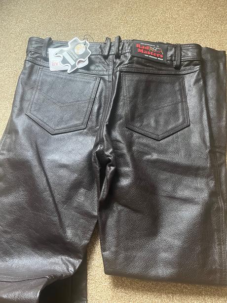Kožene moto nohavice, l