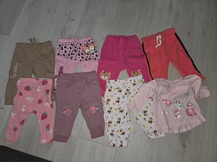 Baby teplačiky 6/9 mesiace, fox & bunny,74