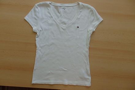 Biele tričko tommy hilfiger, veľkosť m, tommy hilfiger,m