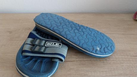 Modré letné šlapky 35/36, 36