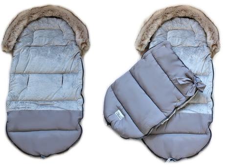 Detský fusak mašlička 4 v 1 s kožušink, 